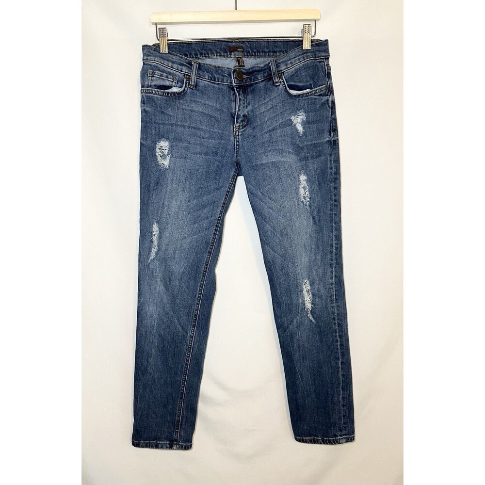 Edyson Relaxed‎ Boyfriend Distressed Blue Jeans Denim Women's 29